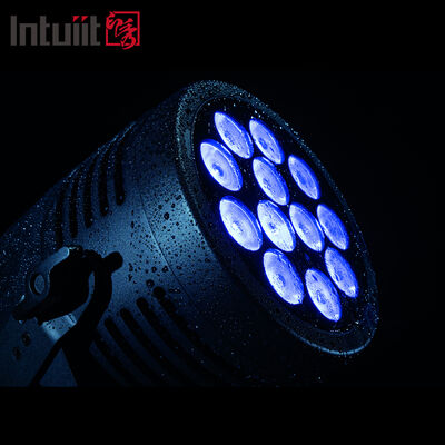 12*20W RGBWA+UV 6in1 LED Par Light IP65 في الهواء الطلق مقاوم للماء DMX512 الإضاءة على المسرح لحفلة DJ الزفاف