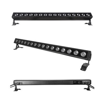 IP65 في الهواء الطلق 16x5W RGBW 4 في 1 LED خطي غسالة الحائط ضوء شريط DMX512 معمارية المرحلة غسل الإضاءة