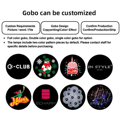 60 واط عالية الوضوح Led شعار كشاف ضوء في الهواء الطلق IP65 مقاوم للماء Gobo العارض Led أضواء الإعلان