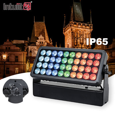 ضوء الفيضانات LED IP65 400W المهنية في الهواء الطلق مضاد للماء RGBW 4in1 ضوء غسل معماري لمباني واجهة المناظر الطبيعية