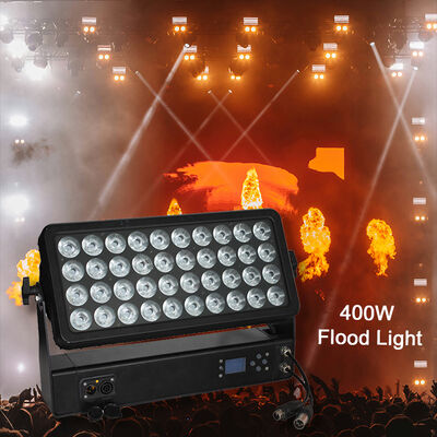 أجهزة غسل الجدران المهنية للخارج IP65 مضادة للماء 40x10W 4 في 1 RGBW LED Flood Light للضوء المشهري المعماري للمدينة