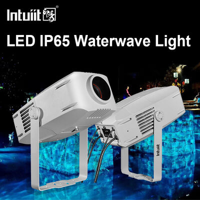 جهاز عرض تأثير موجة الماء خارجي IP65 | مصباح LED RGBW، خيارات من 60 واط إلى 400 واط، DMX512، ضوء تموج متحرك للواجهات والحدائق