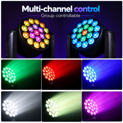 19x8w Rgbw 4in1 متحرك غسل الرأس ضوء دج الديسكو مصابيح المسرح