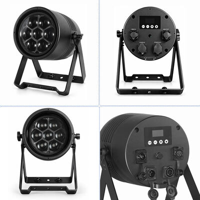 IP65 Waterproof Bee Eye 4 to 41 Degree Zoom Parcan 7x40W RGBL 4IN1 LED Wash Stage Par Light with LED Ring