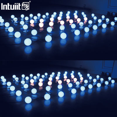 إضاءة العطلات مصباح LED محفوف بالأسلاك بيكسل LED Light مقاوم للماء Dmx Rgbw سلسلة متعددة الألوان Christmas Led Bulb String Light