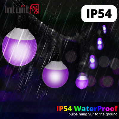 IP54 1x1.8W 5050 LED String RGBW dmx ذكي تغيير لون شجرة الديكور مصباح أضواء عيد الميلاد