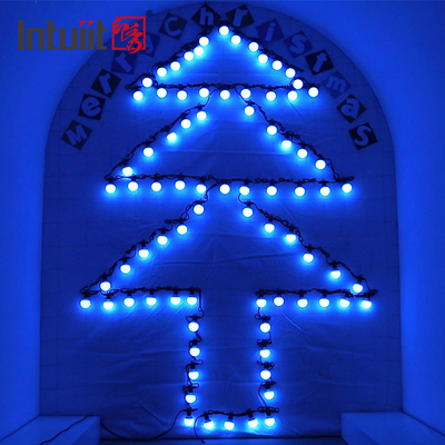 DMX RGB لمبة عيد الميلاد بقيادة سلسلة ضوء عطلة أضواء الجنية في الهواء الطلق