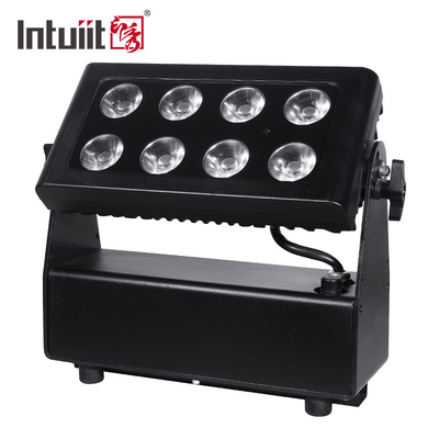 566lm LED Flat Par Light 8X15W معدات الإضاءة بطارية الطرف الصباغة الخفيفة