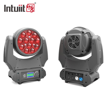 12 * 10W LED Full Range Washer Zoom Moving Head RGBW 4 In 1 DMX 150 Watt Beam Wash Light