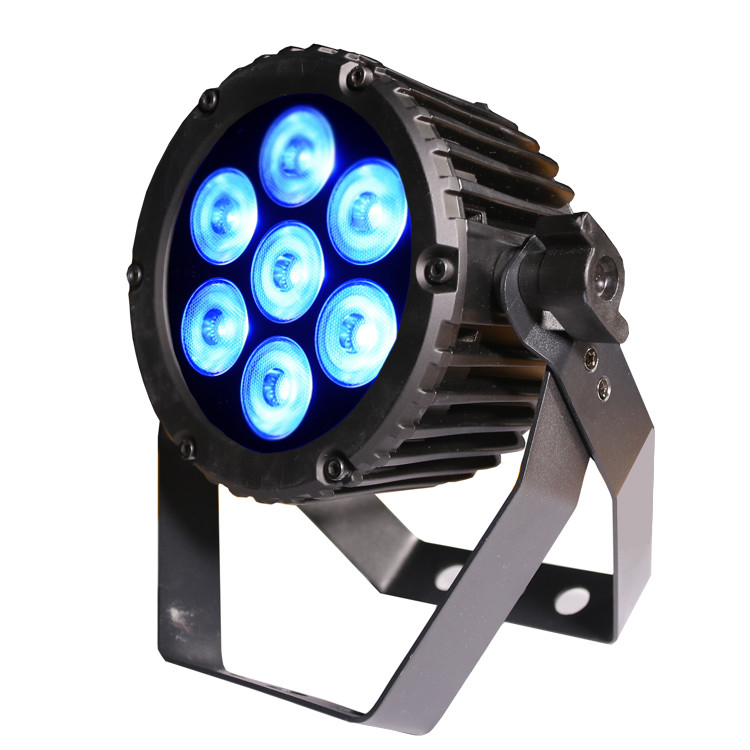 DJ Wedding Concert Dimmable RGBW Led Stage Light Waterproof Led Par Light 7 * 3W