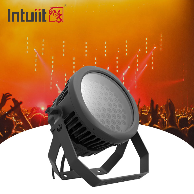 54 LEDs Par Light مقاوم للماء IP65 تصنيف خارجي 54 * 3w RGBW 4in1 مرحلة الضوء DMX512