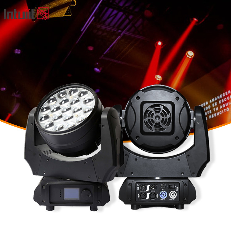 مصابيح الرأس المتحركة LED غسل زوم 19X10W RGBW 4 في 1 LED زوم غسل الرأس المتحرك ضوء المسرح