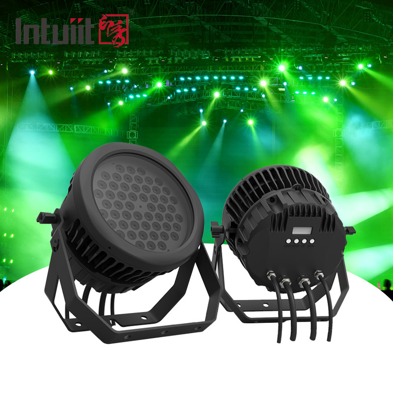 54*3w RGBW للخارج لمراقبة المسرح IP65 مضاد للماء حفل زفاف 54 باركان المسرح Dmx LED Light