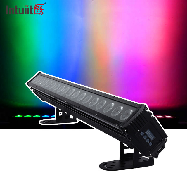 18x8W LED غسيل الحائط الضوء 18pcs 4 في 1 مقاوم للماء DMX التحكم غسيل الحائط الضوء للدي جي ديسكو الحفلة بار