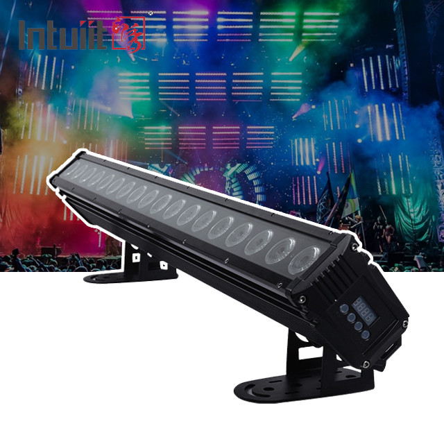 18x8W DMX512 RGBW 4 في 1 غسالة الحائط أضواء LED للخارج ضوء خطي لإضاءة الحفلات