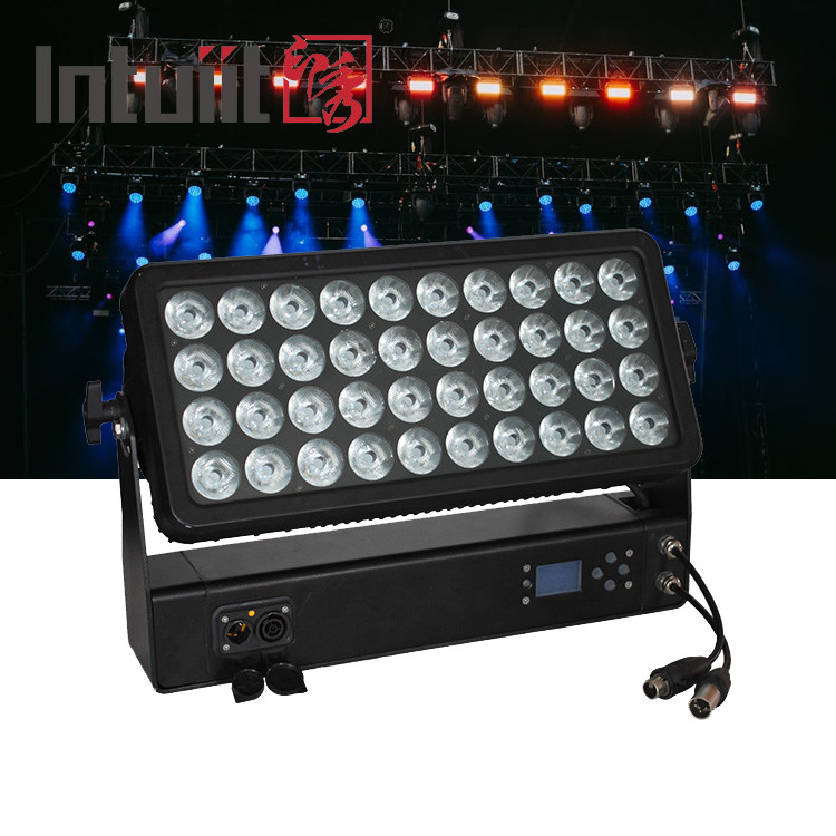غسيل المدينة الملون 400 واط مصباح غسالة الحائط RGBW 4in1 سبيكة الألومنيوم IP65 DMX512