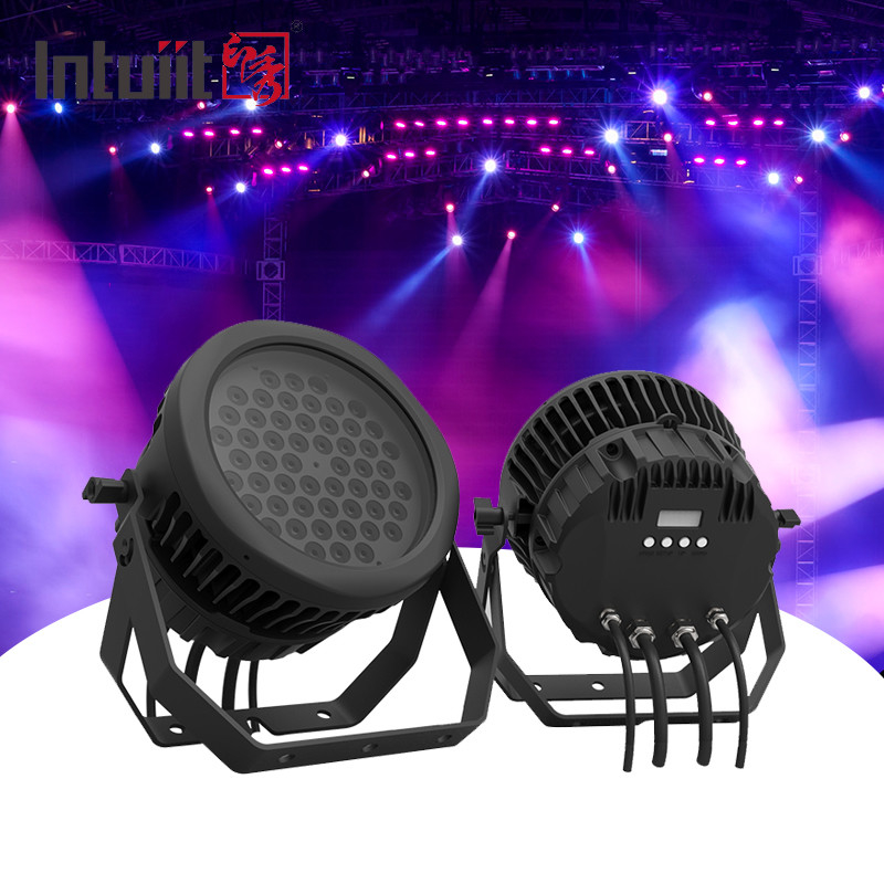 Par54 RGBW RGBW 4in1 dmx512 التحكم dj مصابيح المسرح LED par light 54 * 3w
