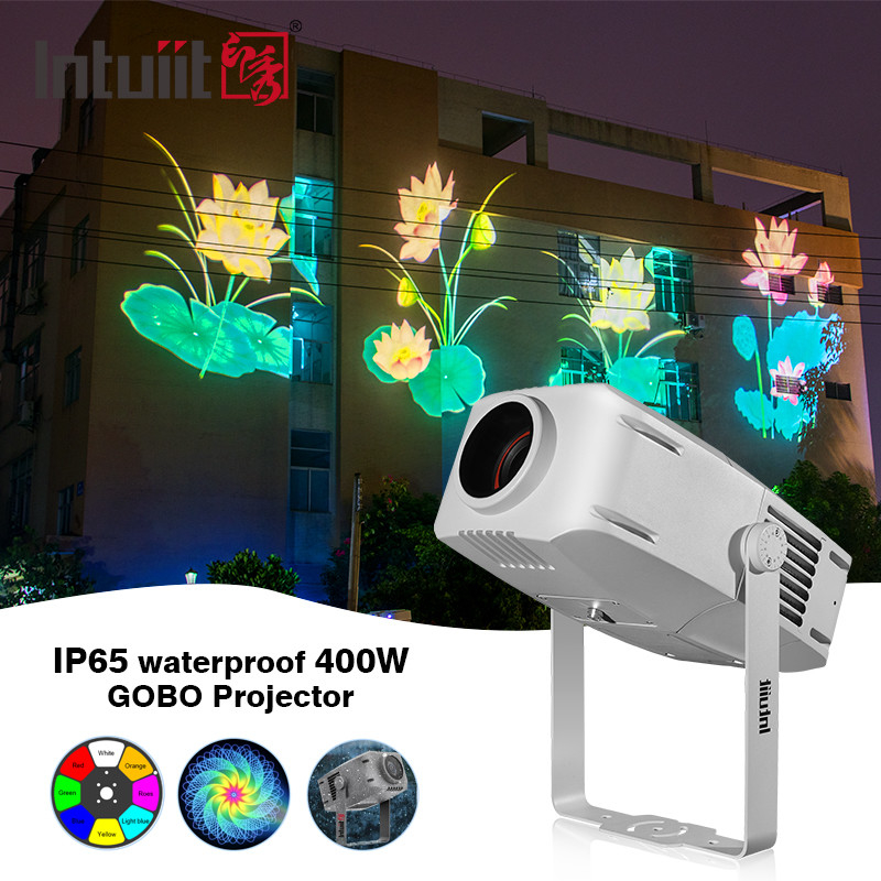مشروع غوبو 400 واط IP65 الوضوح الإعلانية أدت في الهواء الطلق عيد الميلاد شعار غوبو الإعلانية أضواء
