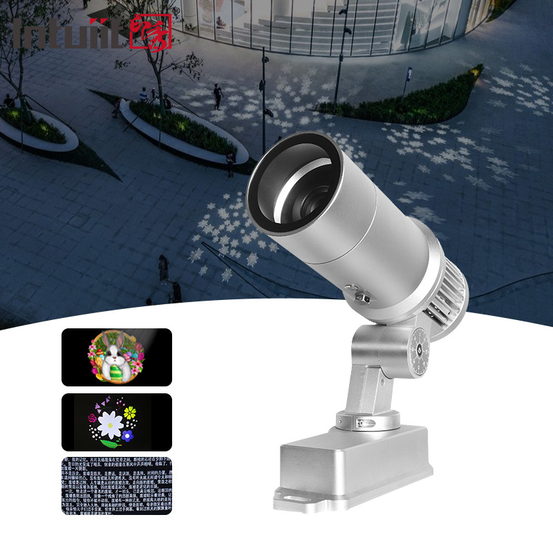 60 واط مشروع شعار LED مع الإعلانات غوبو للضوء LED سبيكة الألومنيوم IP65