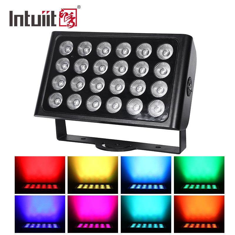 8 × 15W RGBW تعمل بالطاقة أضواء المرحلة LED مع جهاز التحكم عن بعد