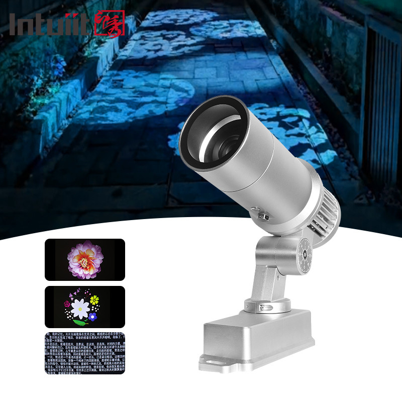 60W LED HD حسب الطلب لون تغيير داخلي وخارجي ip65 مقاوم للماء تدوير الإعلانات تصوير إطلاق مصباح غوبو شعار مشروع