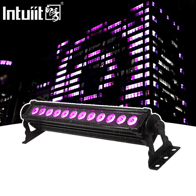 12X3W غسالة الحائط الخارجي LED IP65 مقاوم للماء DMX RGB LED خطي غسالة الضوء