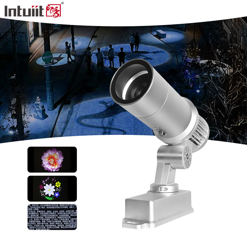 60W شعار مخصص غوبو مشروع الإعلانات أضواء LED علامة الحائط مشروع مصباح خارجي مقاوم للماء IP65 HD