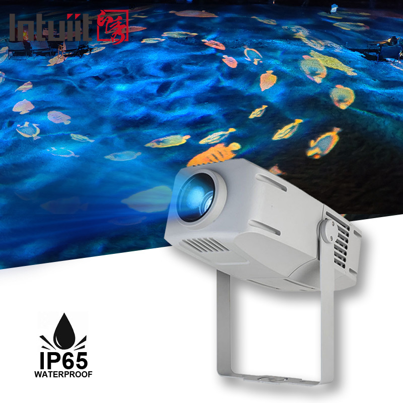 مشروع غوبو 400 واط IP65 الوضوح الإعلانية أدت في الهواء الطلق عيد الميلاد شعار غوبو الإعلانية أضواء