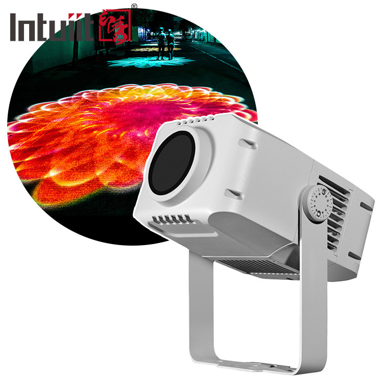 مضادات المياه في الهواء الطلق IP65 أضواء الإعلانات شعار غوبو مشروع 100W LED HD Bright Sign Wall Projection Lamp