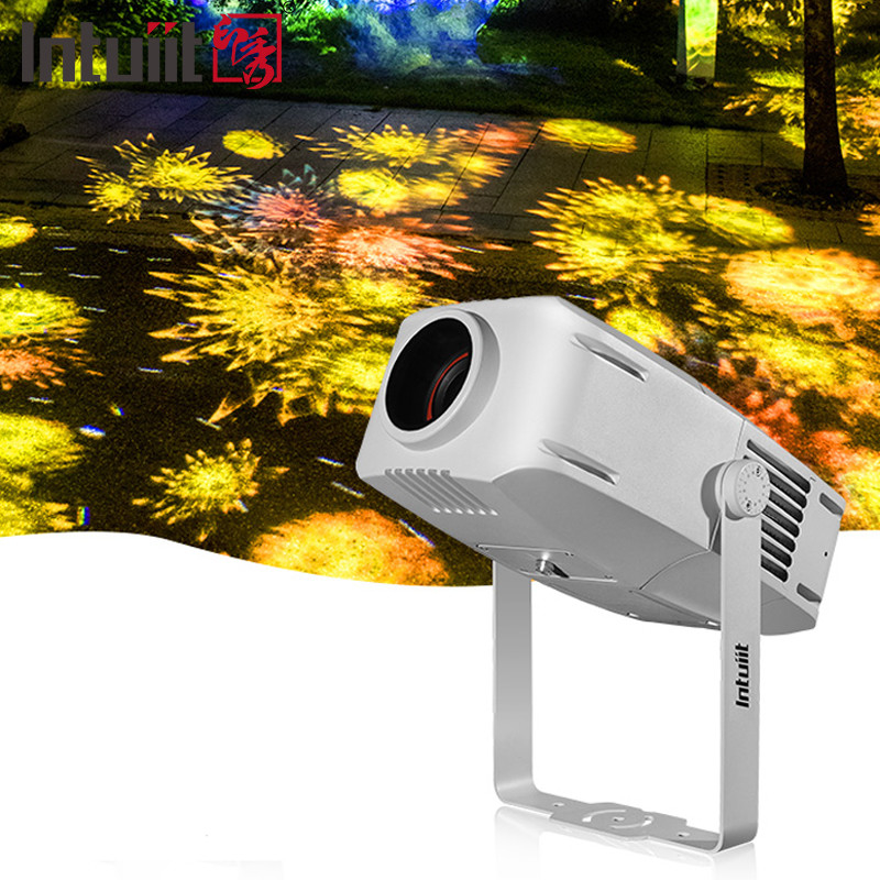 200W النمط المضاد للماء في الهواء الطلق LED غوبو صورة شعار مشروع ضوء لبرج عيد الميلاد الإعلان