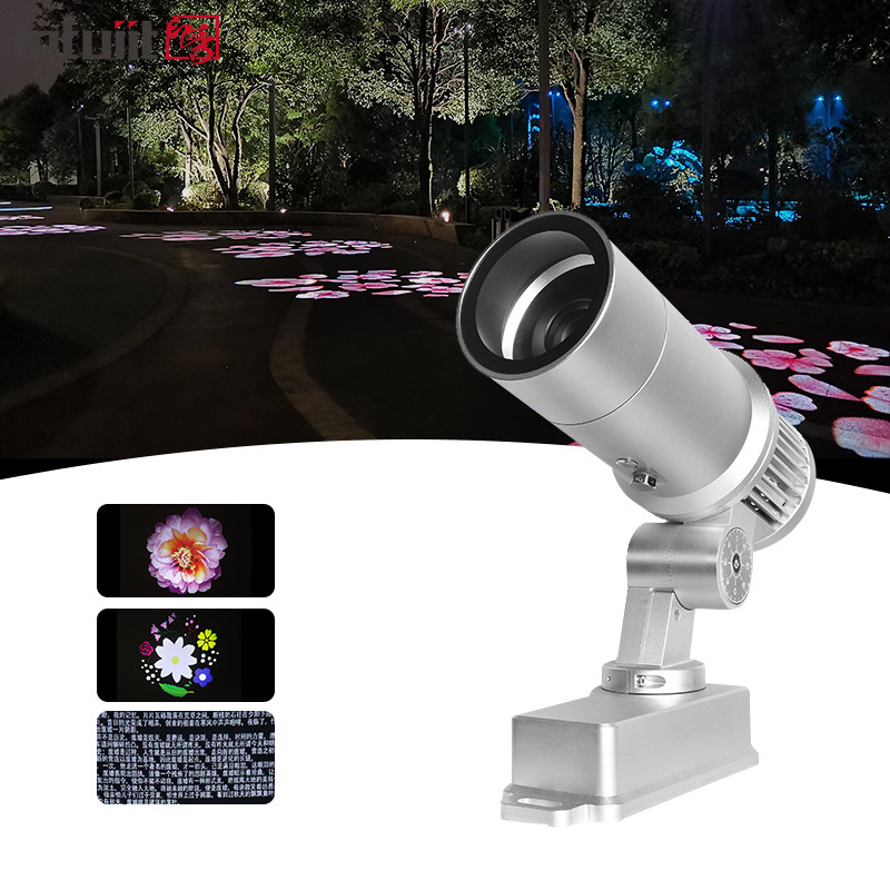 مضاد للماء في الهواء الطلق إعلانات غوبو ضوء مشروع 60W تدوير نمط LED غوبو شعار ضوء