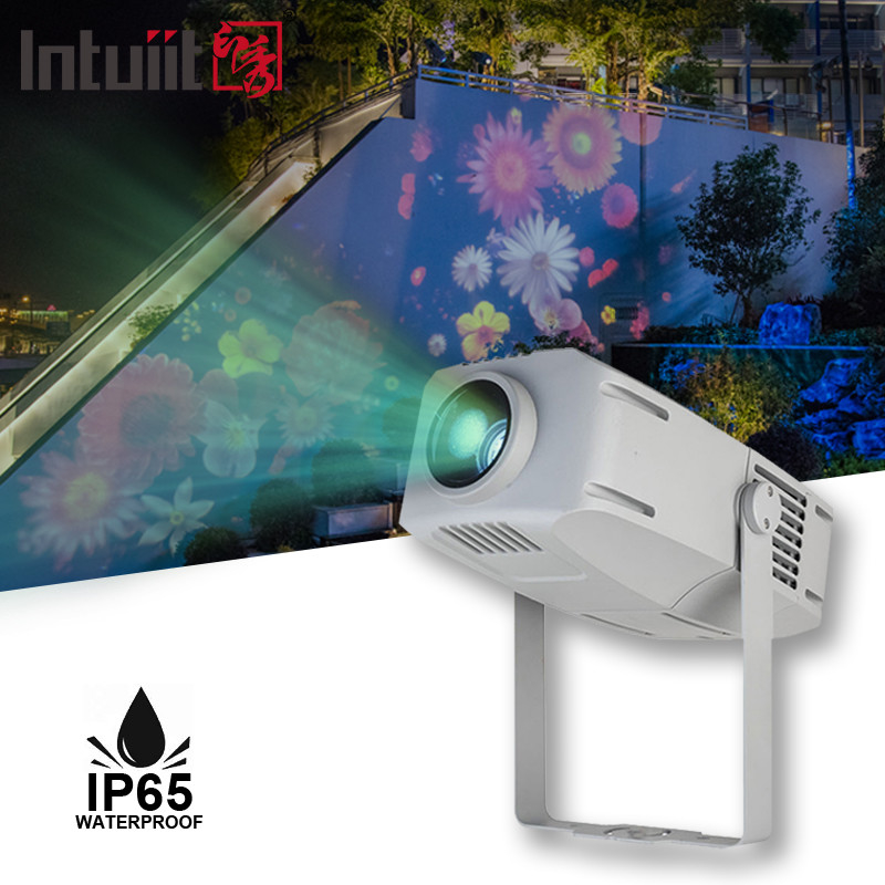 مشروع غوبو للخارج 400 واط مشروع إعلانات يدور LED مضاد للماء IP65 شعار غوبو مشروع الضوء