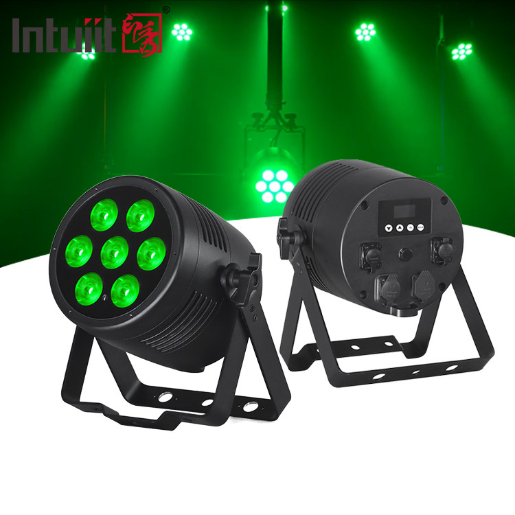 ضوء المسرح LED Par RGBWA UV 6IN1 7x20w IP65 مقاوم للماء Dmx Led Par