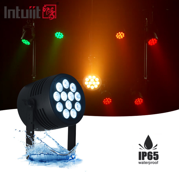 مضاد للماء 12x20w RGBWA UV 6IN1 LED Par Light خارجية IP65 DMX512 Par يمكن أن تضيء المرحلة Par
