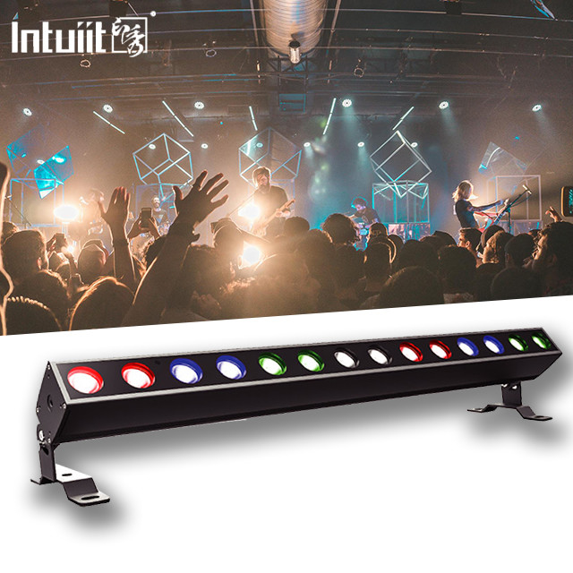 IP65 DMX 14x10w RGBW 4in1 LED المبنى الخارجي غسل الماء غسالة الحائط الضوء مصابيح المسرح