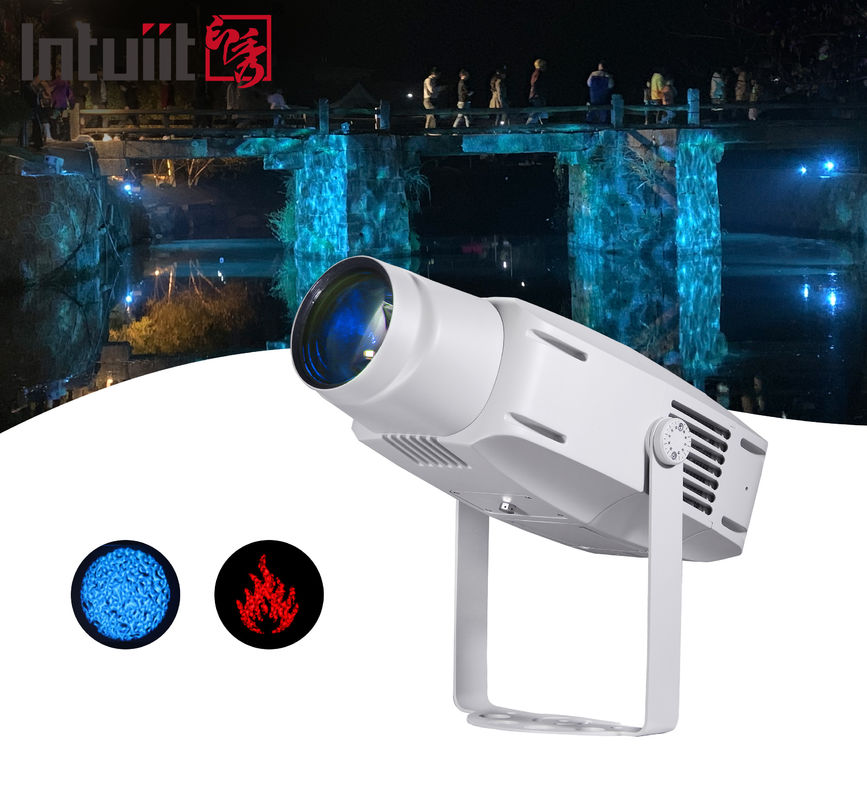 400 واط مضاد للماء IP65 LED GOBO Projector خارجية مبنى إشارة الضوء أربعة ألوان التبديل تأثير المياه إشارة الضوء