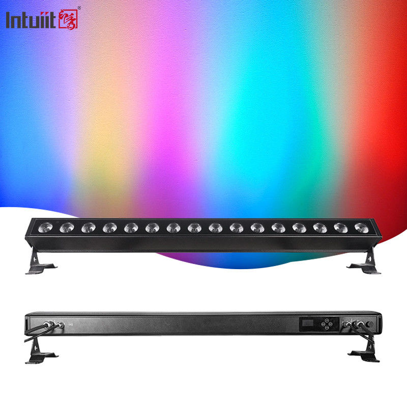 IP65 مقاوم للماء 16x5w خطية مدعومة خارجية غسالة الحائط مصباح Rgbw غسالة الحائط الضوء