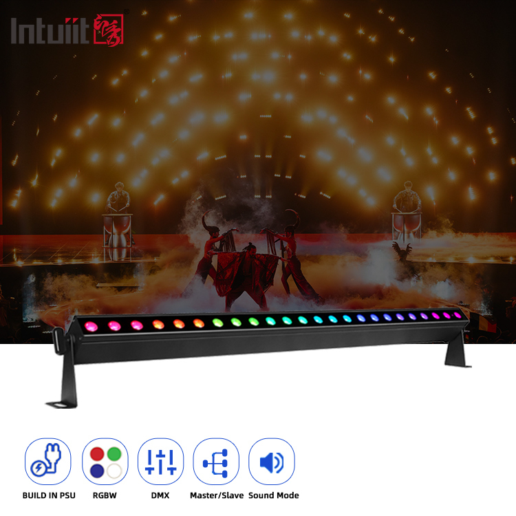 24x2W DMX LED BAR RGBW 4IN1 LED Stage Dmx512 غسالة الحائط استخدام داخلي أضواء الدي جي ديسكو