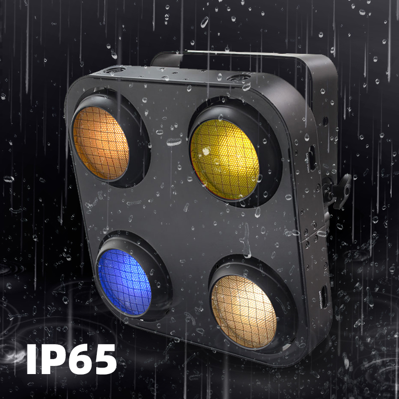 أضواء نادي ليلي مقاومة للماء Dmx 4*90 واط بأربعة عيون IP65، أضواء خارجية للحفلات، أضواء COB