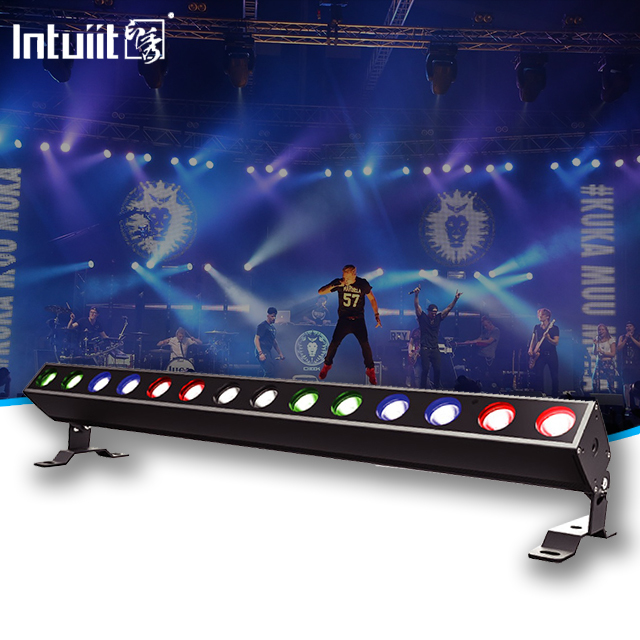 شريط بكسل تأثير DMX الأكثر مبيعًا، شريط غسيل متغير الألوان، 14 قطعة، 10 واط، LED RGBW 4 في 1، إضاءة غاسلة للجدران