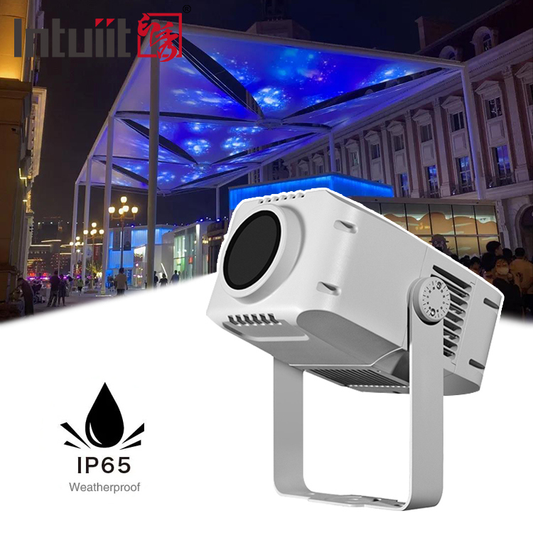 مشروع غوبو للخارج 100w مشروع إعلانات يدور LED مضاد للماء IP65 شعار غوبو مشروع الضوء