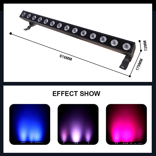 14x10W الطابق الخارجي IP65 RGBW LED Pixel Bar Light الإضاءة المسرحية