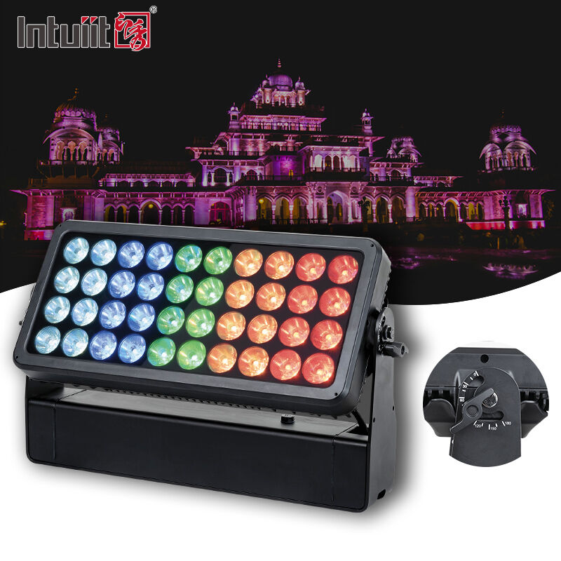 LED 40X10W RGBW 4 في 1 غسالة الحائط الخارجي المقاوم للماء غسالة الحائط المناظر الطبيعية مصباح LED مصباح LED غسالة الحائط مصباح الوقود