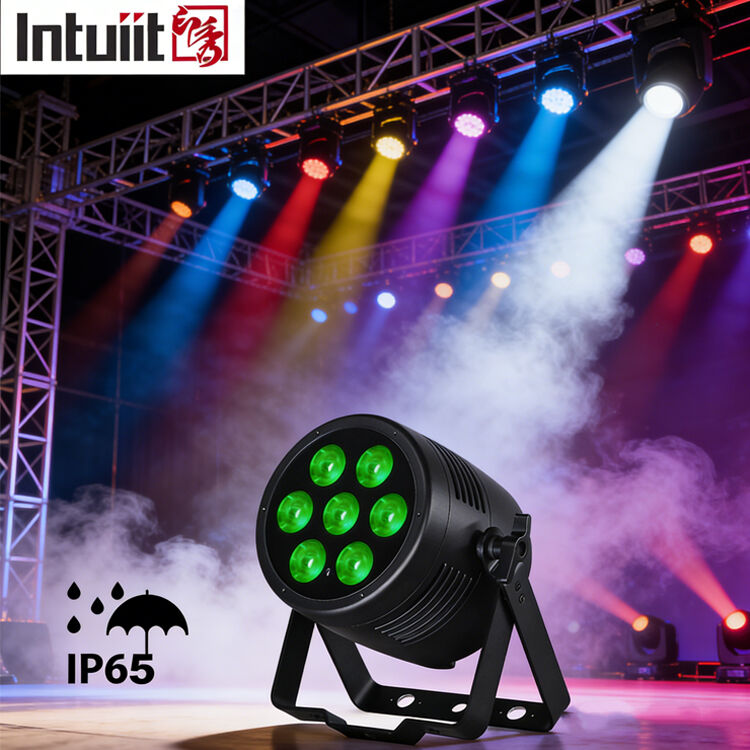 7x20W RGBWA-UV LED المرحلة Par Light DMX512 التحكم Par Light للحدث الزفاف الكنيسة مرحلة الحفل Par أضواء