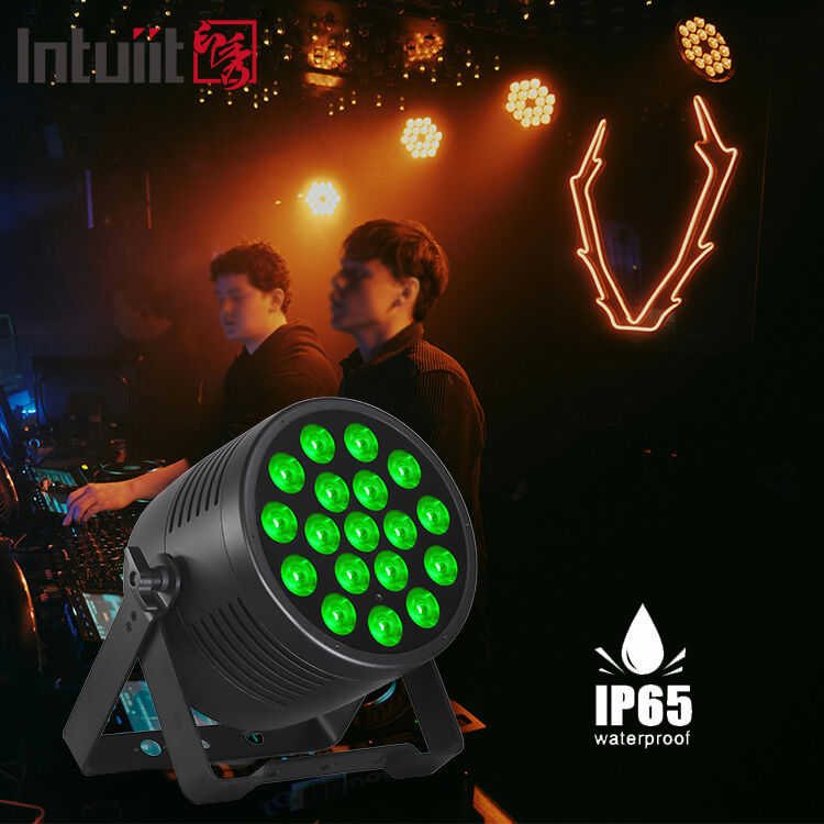 عالية الكفاءة مقاومة للماء 18x20w LED مرحلة Par Light DMX512 التحكم Rgbwa UV حفل الزفاف DJ Booth تصميم توفير الطاقة