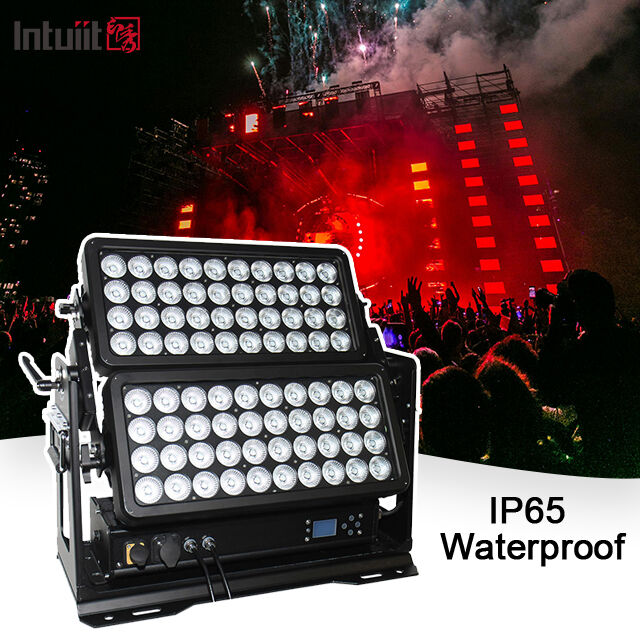 ضوء غسالة LED خارجي مزدوج مقاوم للماء IP65 800W RGBW DMX City Hotel Garden