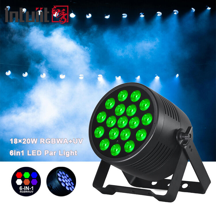 في الهواء الطلق IP65 إضاءة مقاومة للماء LED الاسمية ضوء 18x20 واط RGBWA UV 6in1 المهنية المرحلة غسل الإضاءة DMX DJ يمكن للأحداث نادي الملعب
