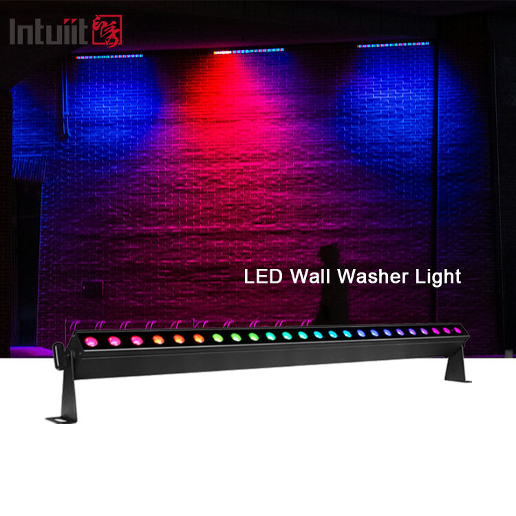 LED Stage Light Bar 24x2W RGBW 4in1 Wall Washer LED Wash Bar Linear Strip Lights for DJ