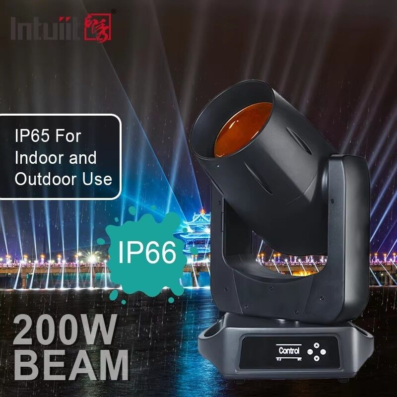 إضاءة خارجية IP66 LED 200W شعاع متحرك رأس ضوء شعاع حاد تأثير المسرح للإضاءة لنادي ليلي