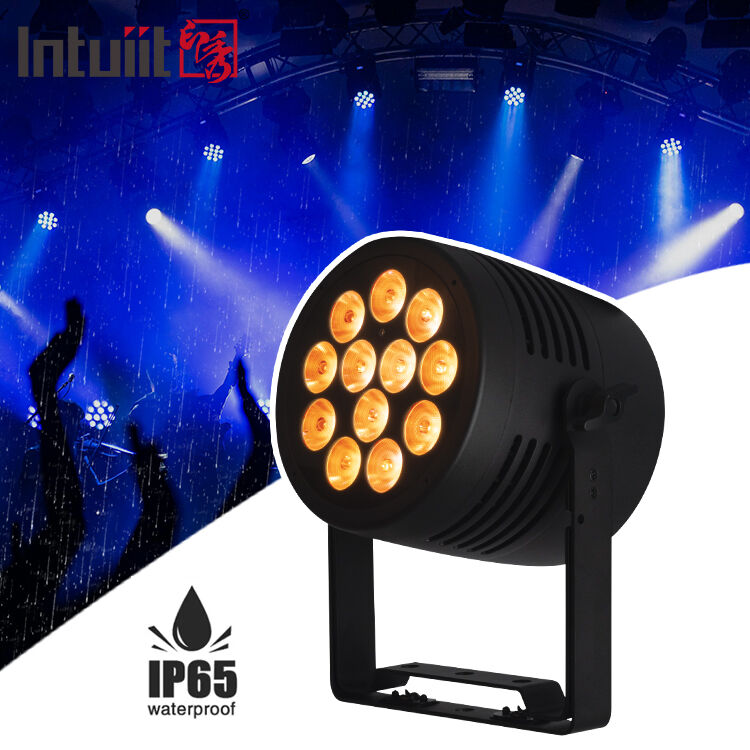 12*20W RGBWA+UV 6in1 LED Par Light IP65 في الهواء الطلق مقاوم للماء DMX512 الإضاءة على المسرح لحفلة DJ الزفاف